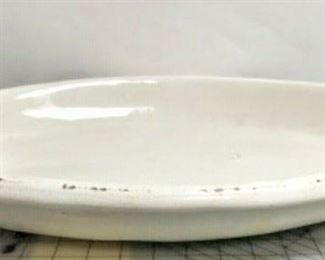 https://www.ebay.com/itm/124121384321 SM3043A: LARGE WHITE PLATTER POTTERY