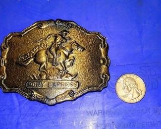 https://www.ebay.com/itm/124131338134 Box70C: MEN'S VINTAGE PONY EXPRESS BELT BUCKLE $10.00