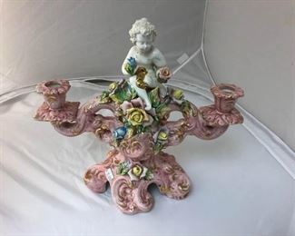 https://www.ebay.com/itm/114159961873 LAN9988: Capodimonte Porcelain Candelabra Local PIckup - Arm issues $20