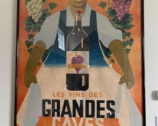 GRANDES CAVES Original Poster $1500