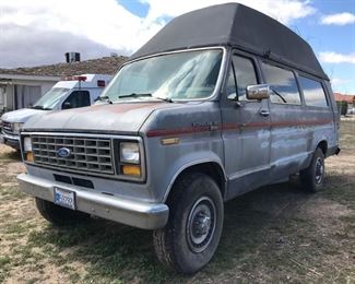 100: 1990 Ford Econoline
Year: 1990
Make: Ford
Model: Econoline
Vehicle Type: Van
Mileage: 84967
Plate:
Body Type: 3 Door Van; Extended; Cargo
Trim Level: Base
Drive Line: RWD
Engine Type: V8, 7.3L; OHV 16V
Fuel Type: Diesel
Horsepower:
Transmission:
VIN #: 1fths34m0lha45652
Features and Notes:
Has Keys