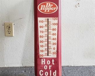 Vintage Dr Pepper thermometer
Vintage Dr Pepper thermometer. Measures approx. 27" Tall x 8" wide