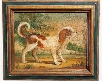 William Skilling Dog Portrait 3 of 4 Spaniel, oil on panel, 8 x 10 inches, 10.8 x 12.8 x 0.8 inches framed. Provenance: one of four related Skillings in this sale from a Manhattan estate.