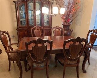 dining room table , buffet, and china cabinet $2500 if sold as set. Individual prices listed on next slides