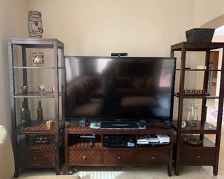 entertainment center (tv not included but negotiable) - $1250 or sold with living room set complete set $3400