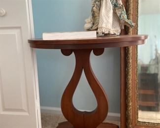 ITEM #9 Library oval top table, 29" high x 28" wide x 18" deep, $65