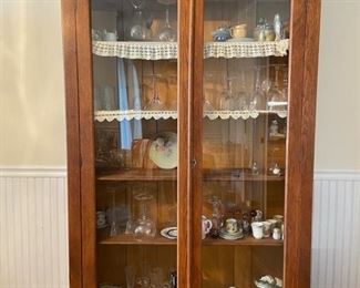 ITEM #70 Amazing antique oak cabinet (dimensions will be posted), 7' high x 46" wide x 14" deep, $350