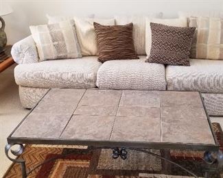 #5 Sofa - $250  Coffee table -  $150   Rug - $28