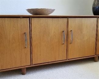 #18 Vintage teak sideboard buffet 83" long - $795