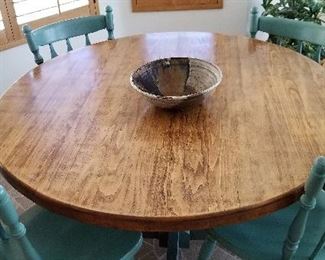 #3 Kitchen table and 4 chairs 48in round - $275