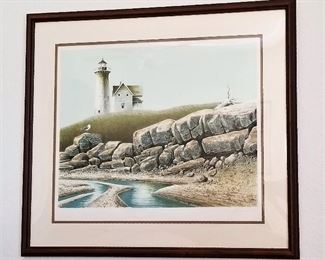 #31 Mystic seaport 22" x 28" - There is paperwork on this art piece - ask for pricing