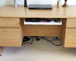 #50 Light wood desk - $125