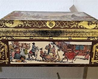 #65  Metal scenic art box 2 front view  - $22.50