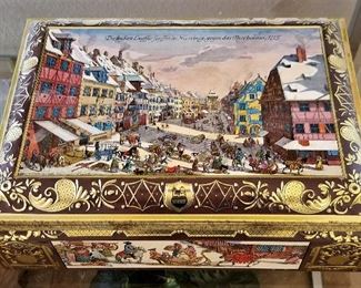 #65  Metal scenic art box 2  - $22.50