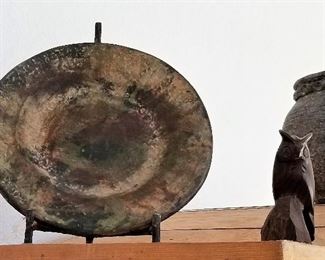 #70 - Distressed dish and holder - $18