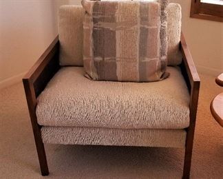 #73 Vintage Side Chair with wood frame - $150