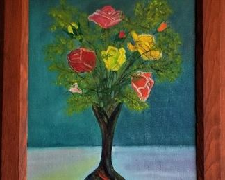 #87 Colorful flower art 2 - $55.