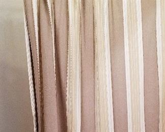 #103 shower curtain - $15  Shower rod that bows out for extra room in the shower $15