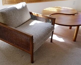 #73 Vintage Side Chair with wood frame - $150