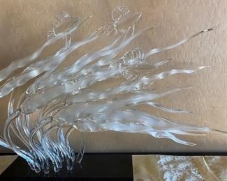 Blown Glass Art Sculpture $395