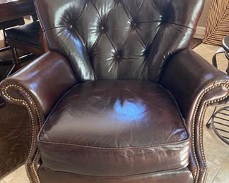 Brown Leather Chair.    $250