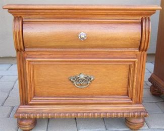 King Bedroom Suite: Lexington Headboard, Footboard, Dresser w Mirror, Wardrobe w Mirrored Front, Nightstand AVAILABLE AT AN OFF-SITE LOCATION