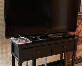 Philips 55" TV on Rolling Cart $250 (Perfect for Rolling outside during the Big Game! )