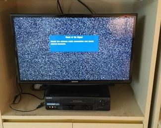 Samsung TV and Sony VHS Player https://ctbids.com/#!/description/share/365496