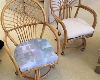 Rattan Chairs on Casters https://ctbids.com/#!/description/share/367901