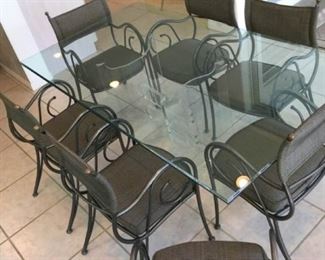 Glass Top Table and 8 Chairs https://ctbids.com/#!/description/share/367330