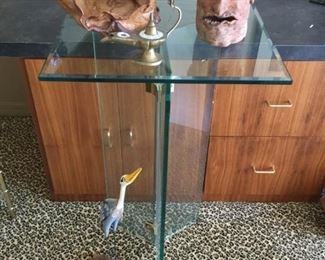 Glass Display Table Plus Assorted Pottery https://ctbids.com/#!/description/share/367944
