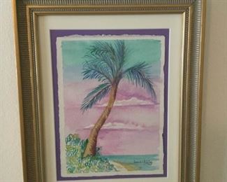 Palm Tree Watercolor by Bonnie Chisling https://ctbids.com/#!/description/share/367407