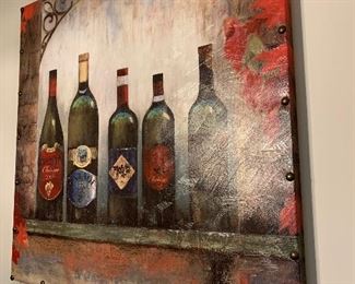 $100- Wine Artwork- 48" square
