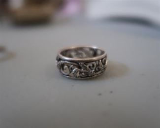 Sterling silver ring. For the benefit of the Salvation Army.