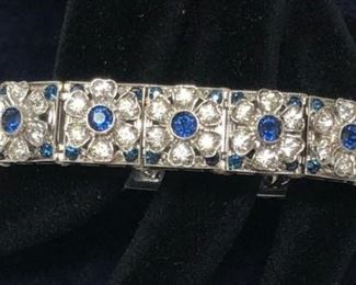 Sterling and Blue Bracelet https://ctbids.com/#!/description/share/368135