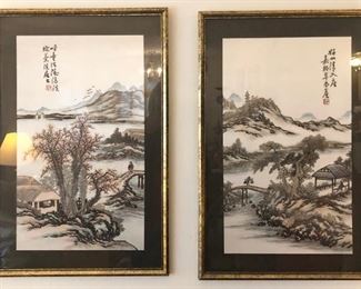 Vintage Asian Paintings on Silk https://ctbids.com/#!/description/share/368138