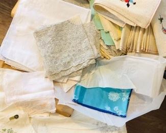 Plentiful Vintage Handkerchiefs & Towelettes https://ctbids.com/#!/description/share/368196