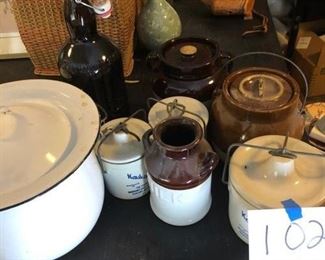  Collection of Vintage Crock Decor https://ctbids.com/#!/description/share/368224