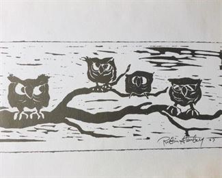 Vintage Wood Block Art Print Limited Edition by Rubin Steinberg https://ctbids.com/#!/description/share/368208
