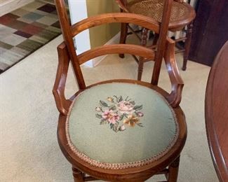 Needlepoint dining table chair