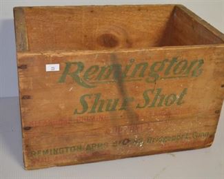 Vintage Remington Wooden Crate 