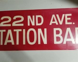 Original Sign from the "Deuce Deuce"