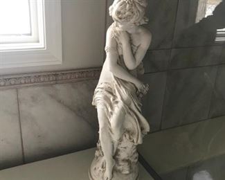 Greek Bath Statue (25.5" x 7") Designer Resin