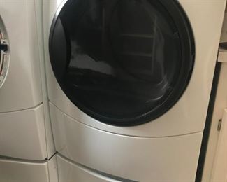 Kenmore High Efficiency Washer and Dryer with stands