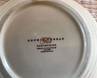$150.00  -  Sophie Conran Dinnerware set "Portmeirion" - Includes 10 Dinner plates -12 Lunch plates - 8 Mugs - 8 Cereal bowls- 1 of each, Oval platter , Lasagna pan, Teapot, Cream & Sugar