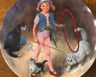 McClelland Children's Circus Collecion, "Maggie the Animal Trainer", Collector's plate. Comes with COA and box