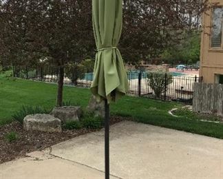 Patio Umbrella with stand (9ft)