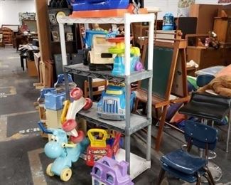 Assorted kids daycare toys 