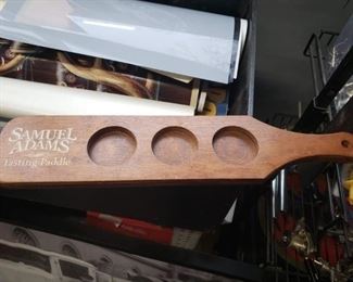 Samuel Adams wooden tasting paddle  