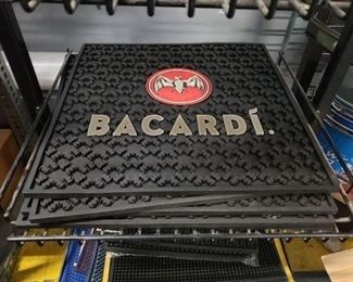 Bacardi large rubber bar mat 